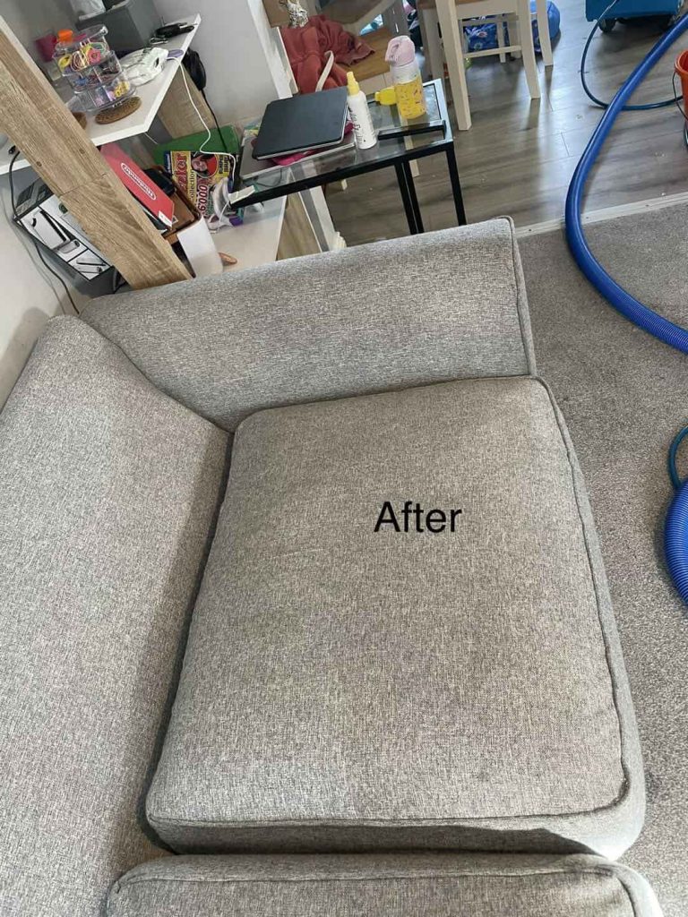 clean sofa