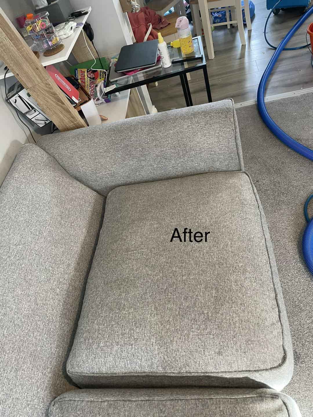 clean sofa